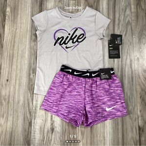 Nike DRIFIT girls shorts Set size 6(NWT) ~PRICE IS FIRM, NO OFFERS~
